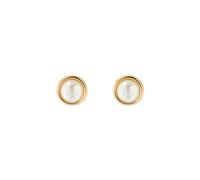 Ted Baker Sinaa Pearl Stud Earrings For Women (Gold Tone/Pearl)