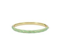 Ted Baker Gold Trinity Twist Enamel Mint Bangle - Gold