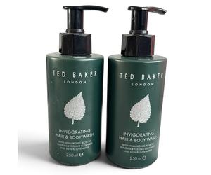 Ted Baker Hair & Body Wash Patchouli Leaf Black Amber & Cardamom 2 x 250ml