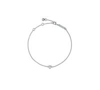 Ted Baker Halle Mini Crystal Heart Adjustable Bracelet for Women (Silver/Crystal)