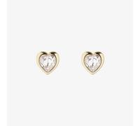 Ted Baker Han Gold Tone Crystal Heart Stud Earrings TBJ1654-02-02