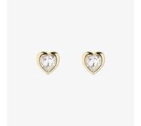 Ted Baker Han Gold Tone Crystal Heart Stud Earrings TBJ1654-02-02
