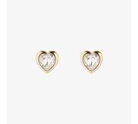Ted Baker HAN Gold Tone Crystal Heart Stud Earrings TBJ1654-02-02