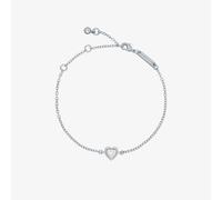 Ted Baker Hansa Silver Tone Crystal Heart Bracelet TBJ3178-01-02