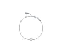 Ted Baker Silver Crystal Heart Necklace - Adjustable
