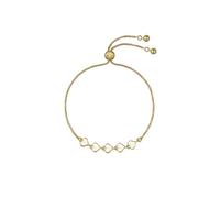 Ted Baker Harriet Enamel Heart Adjustable Bracelet (Gold/White)