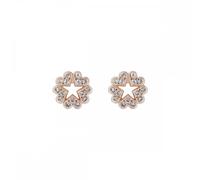 Ted Baker Hayzzel Rose Gold Tone Heart Star CZ Stud Earrings
