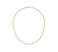 Ted Baker Hazel Enamel Heart Chain Necklace for Women (Gold/White)