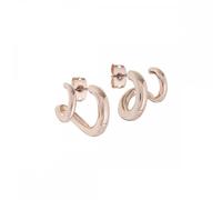 Ted Baker Hennriy Double Hoop Rose Gold Tone Hoop Earrings 14mm