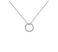 Ted Baker Heri Crystal Hoop Pendant Necklace for Women (Silver/Crystal)