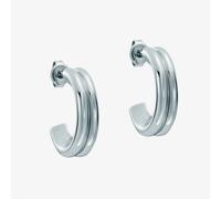 Ted Baker Hilya Silver Tone Half Hoop Earrings TBJ4055-01-03