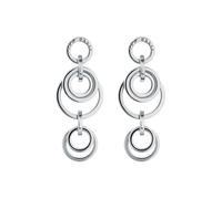 Ted Baker Huliet Multi Hoop Drop Earrings For Women (Silver)