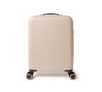 Ted Baker Icon Case 55cm Cabin Suitcase Putty Beige Patent Croc 4 Wheel Lightweight ABS TSA Lock Designer Luggage Travel Bag Organised Interior Stylish Carry-On Hard Shell Compartments 39L Capacity