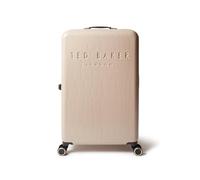 Ted Baker Icon Case Large Suitcase 79cm Putty Patent Croc Hard Shell 4-Wheel TSA Lock Designer Luggage Travel Bag 122L Lightweight ABS Organised Interior Stylish Compartments