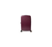Ted Baker Icon Case Medium Suitcase 68cm Plum Patent Croc Hard Shell 4-Wheel TSA Lock Designer Luggage Travel Bag 77L Lightweight ABS Organised
