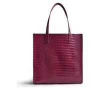 Ted Baker Imitation Croc Large Icon Purple Bag