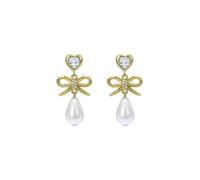 Ted Baker Ivy Icon Charm Heart Bow Pearl Drop Earrings for Women