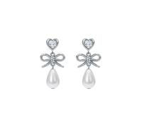 Ted Baker Ivy Icon Charm Heart Bow Pearl Drop Earrings for Women