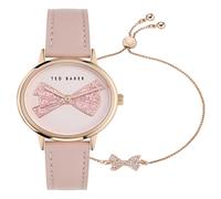 Ted Baker Ladies Iconic Pink Leather Watch BKGFW2401 - Classic - Mineral Glass / Stainless Steel / Leather