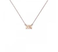 Ted Baker Laressa Love Letter Rose Gold Tone Necklace 0.9 x 0.5cm, 40-45cm