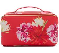 Ted Baker Large Washbag, Red Floral Print, Cosmetic Case with Carrying Loop