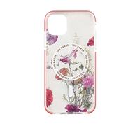 Ted Baker LAVERNA AntiShock Back Shell Phone Case compatible with iPhone 11 - Water Floral/Red Bumpers
