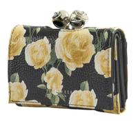 Ted Baker Leather Albo Printed Small Bobble Purse Black Multicolored