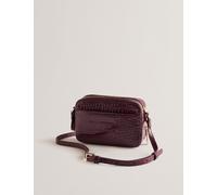 Ted Baker Leather Croc Effect Mini Camera Bag - Purple, Black,Purple