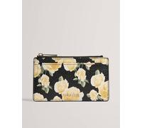 Ted Baker Leather Floral Card Holder Black