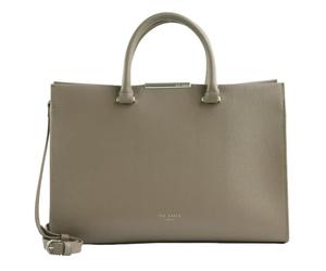 Ted Baker Leather handbag cross body bag Rennea Bar Detail Large Tote Bag Taupe