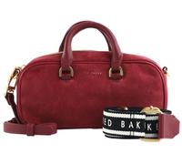 Ted Baker Leather handbag cross body bag Shayia Elongated Suede Boxy Top Handle Bag Dk - Red dark red