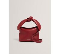 Ted Baker Leather Knotted Cross Body Bag Burgundy