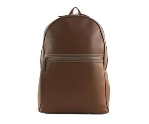 Ted Baker leisure backpack laptop backpack with laptop compartment Silvio Pebbled Leather Backpack Tan brown