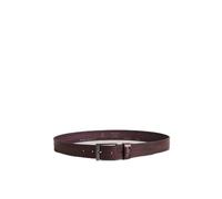 Ted Baker London crisic-stitch detail leather belt, oxblood