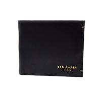 Ted Baker London harrvee-bifold coin leather wallet, black