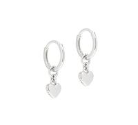 Ted Baker London Harrye Tiny Heart Huggie Earrings for Women (Silver)