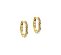 Ted Baker London Heplie Crystal Hoop Earrings For Women (Gold/Crystal)