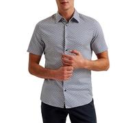 Ted Baker London lacesho-ss geo Printed Shirt, Navy