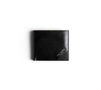 Ted Baker London Men's PRUGS Embossed Corner Leather Bifold Coin Wallet Bi-Fold, Black