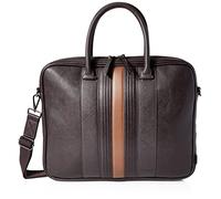 Ted Baker london nevver-striped pu document bag, brn-choc