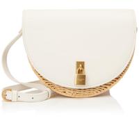 Ted Baker london oxfordd-padlock detail rattan saddle, ecru