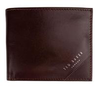 Ted Baker London prugs-Embossed Corner Leather Bifold, Brown