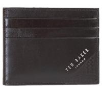 Ted Baker London raffle-embossed corner leather cardh, black