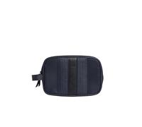 Ted Baker London Russo-core Twill pu Striped washbag, Navy