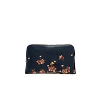 TED BAKER LONDON Tiffany Arboretum Floral Print Large Wash Toiletry Cosmetic Bag in Dark Blue Arboretum Floral Print, Deep Pink