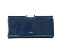 Ted Baker London Womens Bitaas Large Bobble Matinee Purse Wallet in Navy Blue Patent Leather