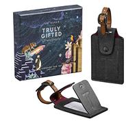 Ted Baker Luggage Tag Set, Faux Leather, Navy, One Size