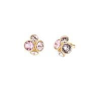 Ted Baker Lynda Jewel Cluster Stud Earrings for Women (Gold/Pink Multi Crystal)