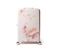 Ted Baker Magnolia Bloom Case 79cm Large Suitcase Pink Floral Hard Shell 4-Wheel Lightweight ABS TSA Lock Designer Luggage Travel Bag Organised Interior Stylish Compartments 122L Capacity