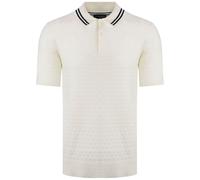 Ted Baker Mahana Mens Ecru Stitched Polo Shirt